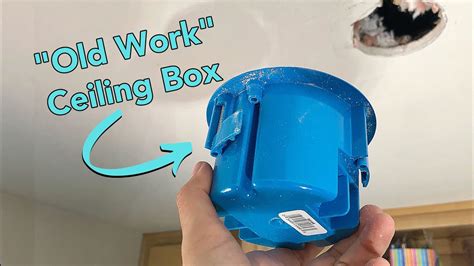 remove electrical box from ceiling|ceiling light electrical box replacement.